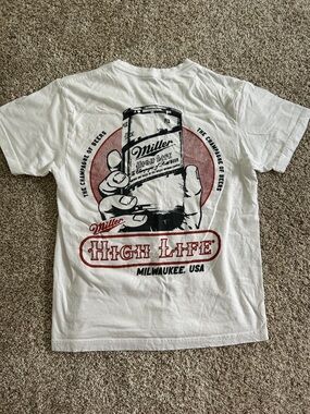 Miller High Life White Graphic Tee - Women